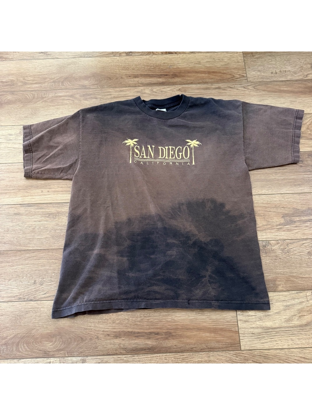 Vtg 90s San Diego California Fade Graphic T-Shirt XL AAA